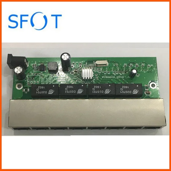 Мини 8 портов 10/100 м обратное POE Питание smart switch не управляемый|Оптоволоконное