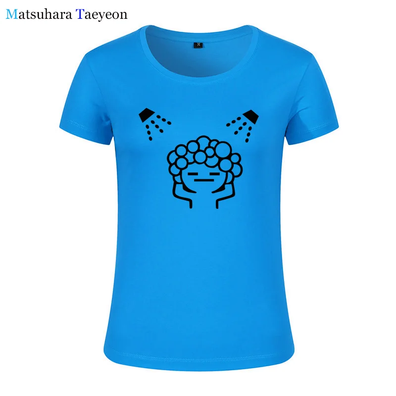 

Fashion Women clothing Print creative baby love shower bubble Tee T-shirt Women Top Short Sleeve Female clothing t shirt for