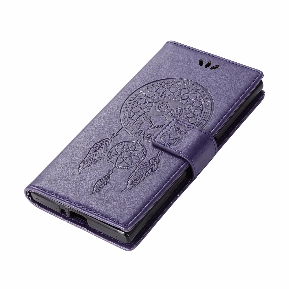 For Sony XZs XZ F8332 F8331 Case for Xperia Premium G8142 G8141 Leather Flip Cover Magnet Wallet Pattern Owl Phone Shell | Мобильные