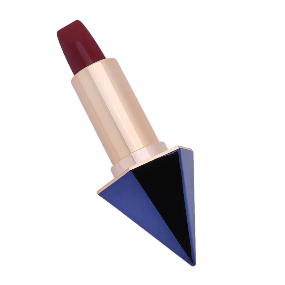 Ромб Макияж Губная помада длительное увлажнение блеск для губ(Oxblood burgundy