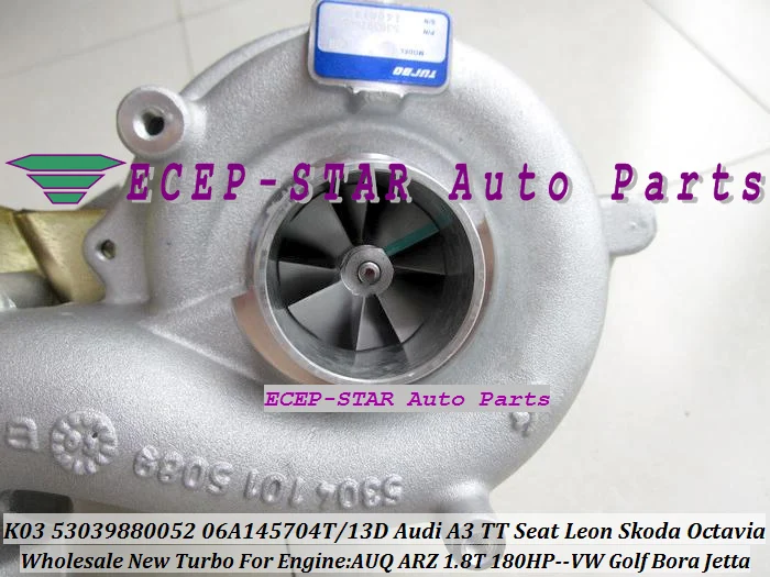 Фото K03 53039880052 06A145713F Turbo 53039700094 06A145713D Для Beetle Bora POLO Jetta AWV BKF AWP AUM AWU BNU APP ARY AJQ BBU 1.8T №5