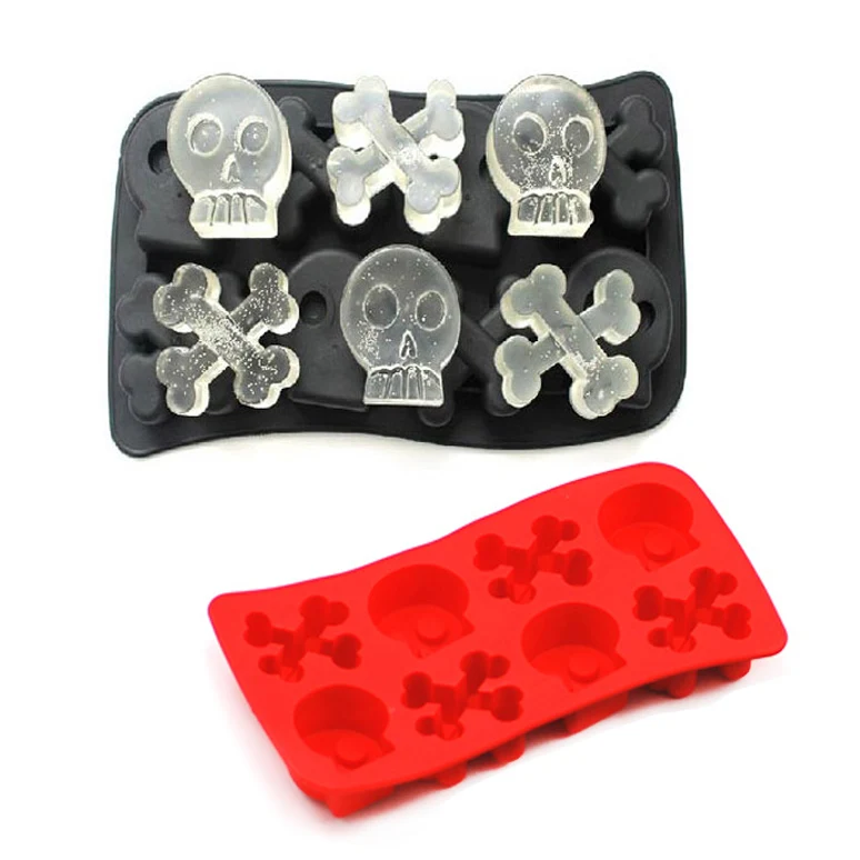 Бесплатная доставка форма в виде черепа силиконовые инструменты для кубиков
