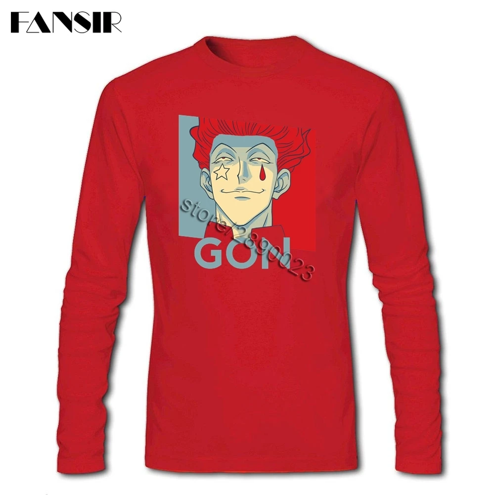 Anime Hunter x T-shirts Men Male O-neck Long Sleeve Cotton Funny Tee Shirts XXXL | Мужская одежда