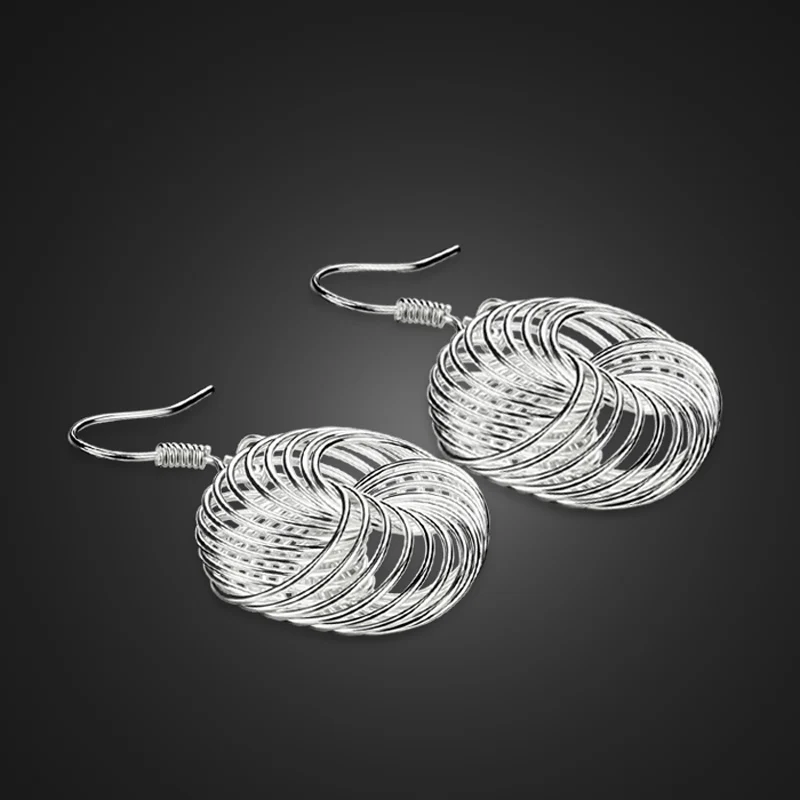 

Cute Sweet Earrings For Women Bijoux 2017 New fashion Cuffs Jewelry Wholesale silver color Jewelry Valentine's Day present