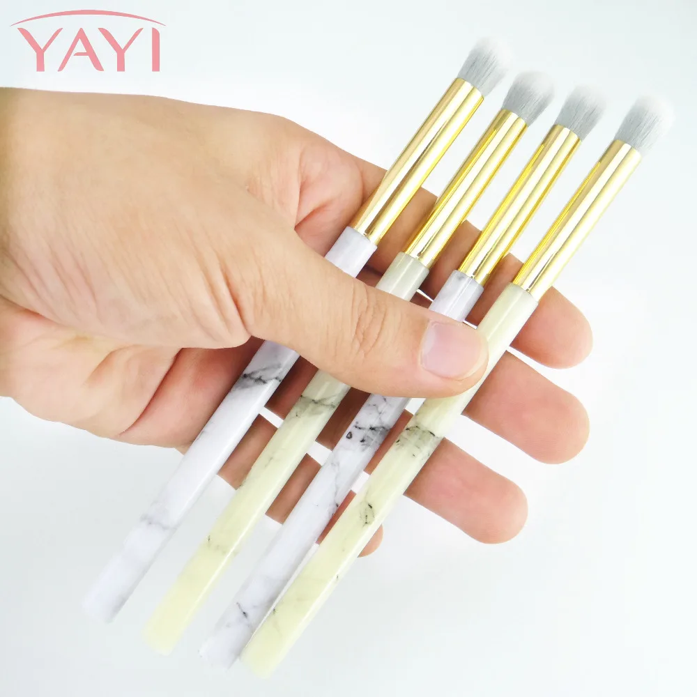 High Quality Marble Eyeshadow Brush 1 PC Nylon Hair 2 Colors Plastic Handle Eye Shadow Makeup Tool Cosemetic Tools | Красота и