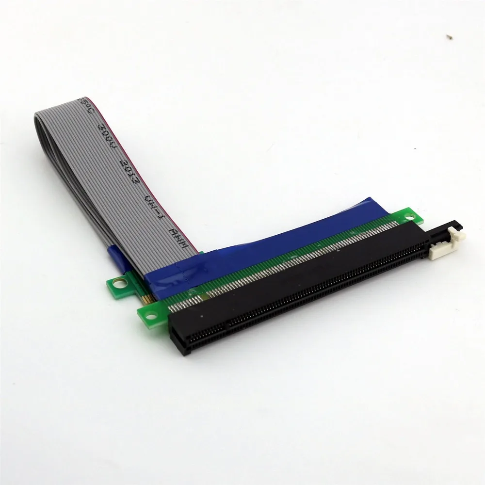 20x плоский гибкий соединительный кабель PCI E Express 1X до 16X расширитель Riser FFC к 20