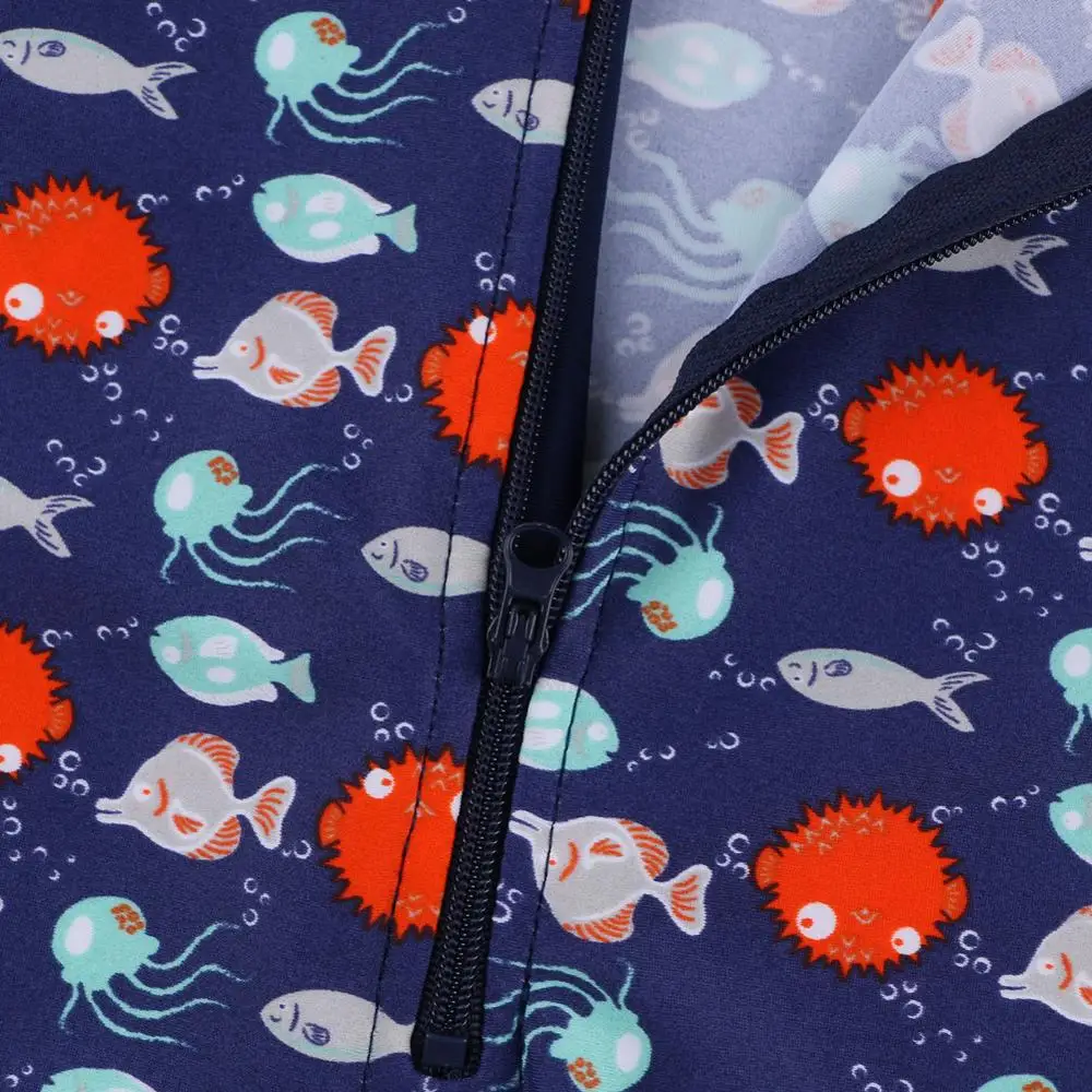 BAOHULU UPF50 + детский купальный костюм с рыбками из мультфильма для мальчиков