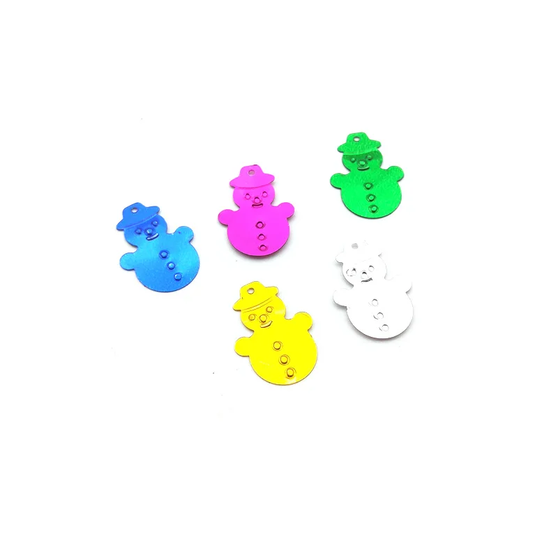 25 г 20 мм снеговик Рождество свободные блестки смешанные цвета Красочные Блестки