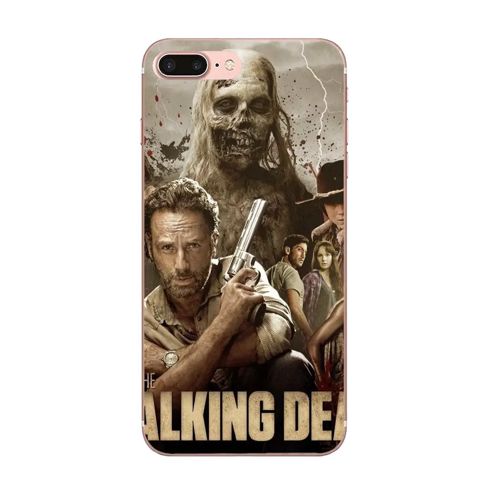 Мягкий мобильный телефон для Sony Xperia Z Z1 Z2 Z3 Z4 Z5 compact Mini M2 M4 M5 T3 E3 E5 XA XA1 XZ Premium The Walking Dead