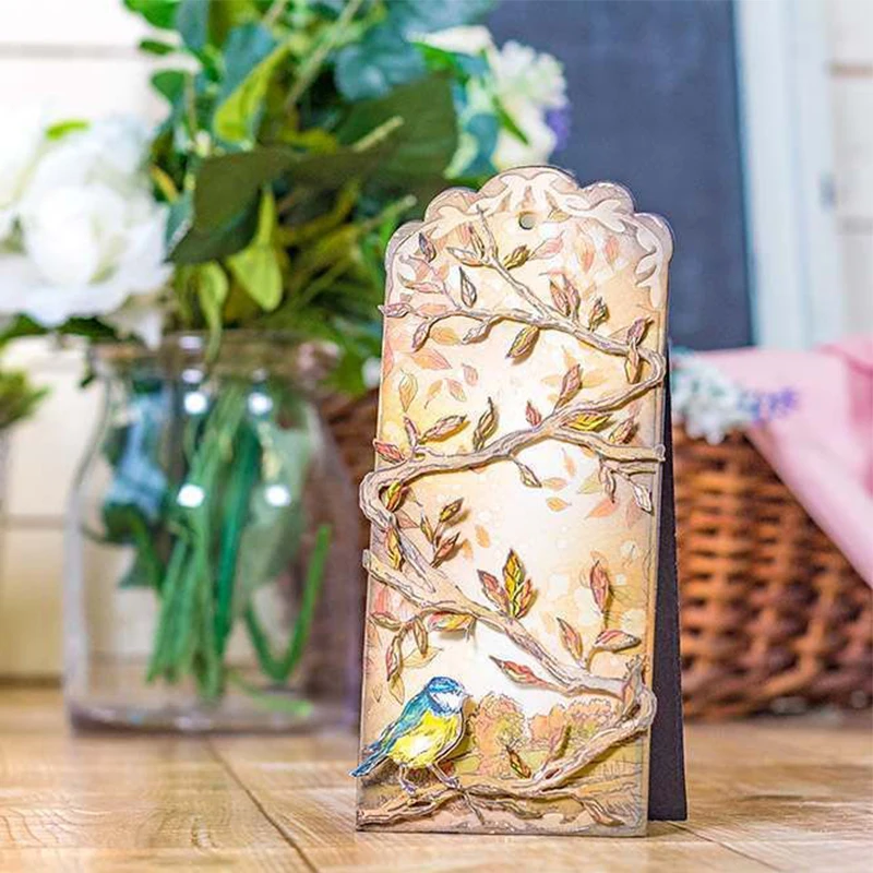 Цветочный края багажника телескоп песочные часы металлические режущие штампы