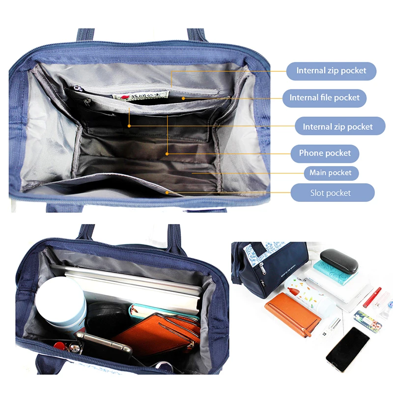 Нейлоновая женская сумка с цветочной вышивкой высокое качество через плечо для