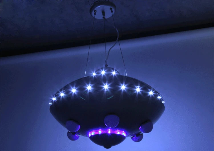 UFO авиационная люстра детская комната лампы для спальни цветной пульт