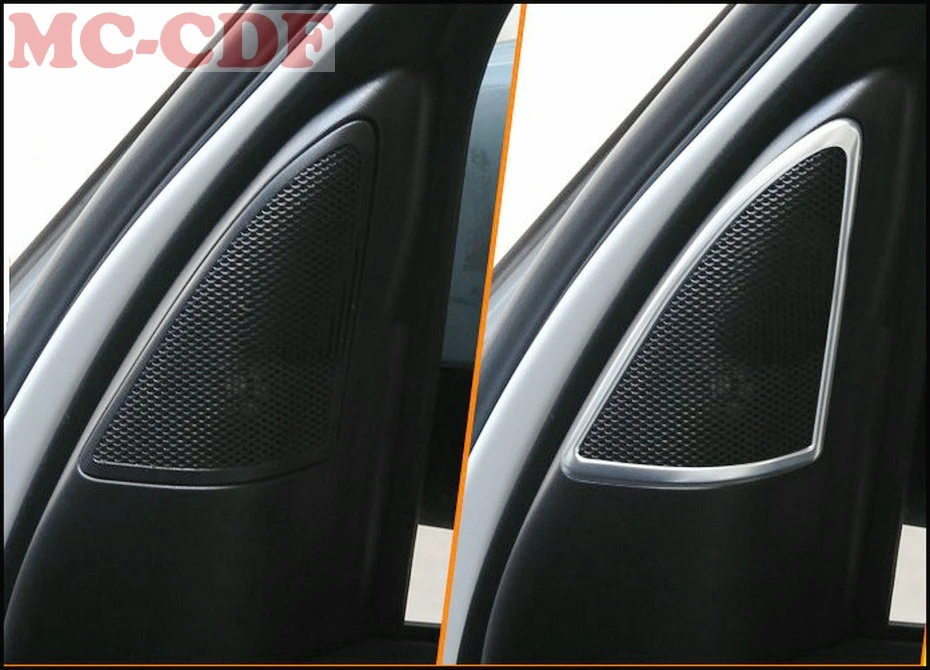 Автомобильный-Стайлинг для Land rover Discovery 4 LR4 2009- ABS хромированный автомобильный a-pillar динамик Накладка аксессуары 2 шт