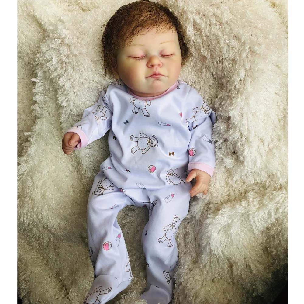 Высокое качество Bebe Кукла реборн 20 дюймов полный силиконовый винил reborn baby doll кровеносный сосуд яркие богатые картины Julie для коллекции