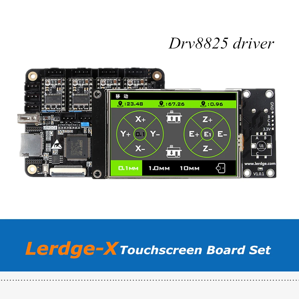 4 шт. DRV8825 драйверы 32 бит сенсорный экран Lerdge X материнская плата Набор Для Delta Ultimaker XYZ 3D принтеры