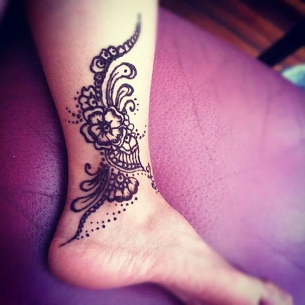 6 шт./Лот черные чернила цвет естественной фотопасты ручной палец индийский