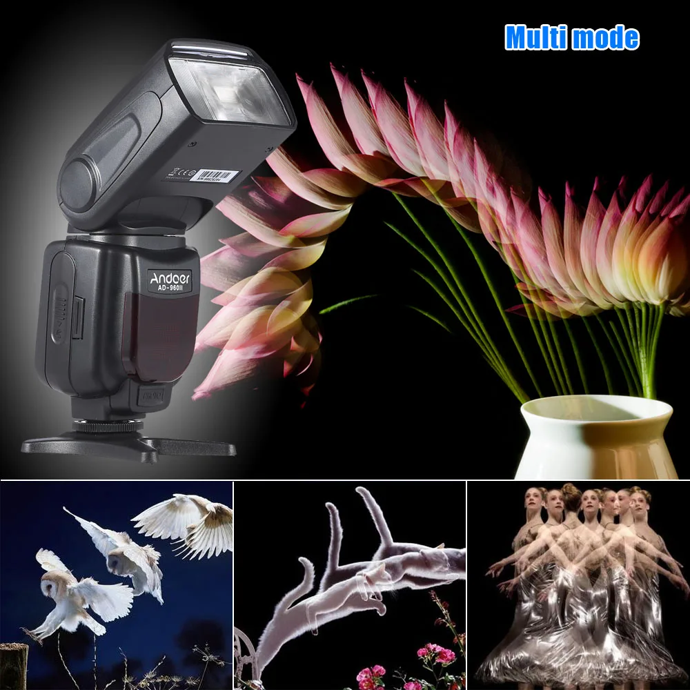 Универсальный ЖК-дисплей Andoer для камеры Вспышка Speedlite GN54 Nikon Canon Pentax DSLR |