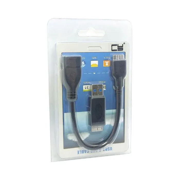 Черный кабель хоста Micro USB 3 0 OTG для флэш-накопителя и SSD с USB-адаптером | Компьютеры