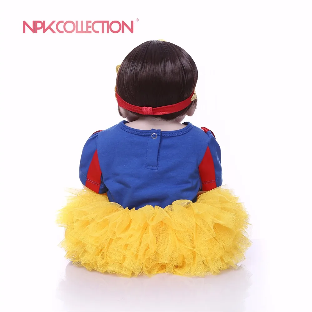 NPKCOLLECTION новый дизайн Белоснежка Кукла полностью силиконовая Реалистичная кукла