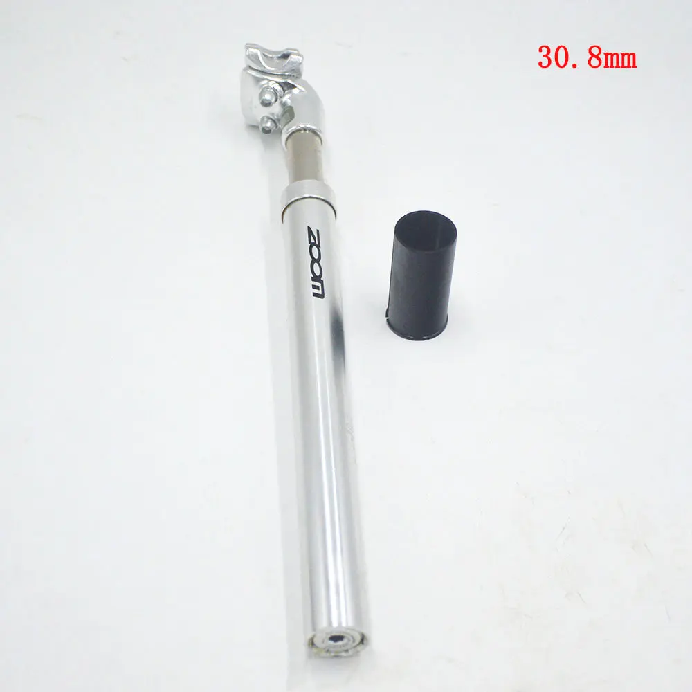 silver 30.8mm ZOOM дорожный горный велосипед амортизатор демпфирования подвеска 27,2/28,6/30,4/30,8/31,6X350 мм Подседельный штырь MTB неудачу Подседельный штырь для горного велосипеда - Цвет: silver 30.8mm