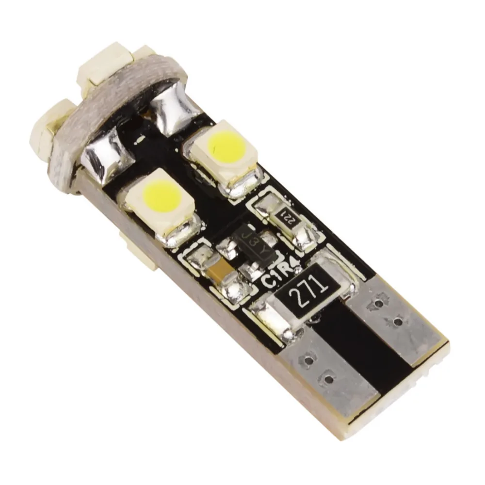 10X T10 W5W Светодиодная автомобильная лампа 8smd 3528 194 168 Canbus без ошибок интерьерная