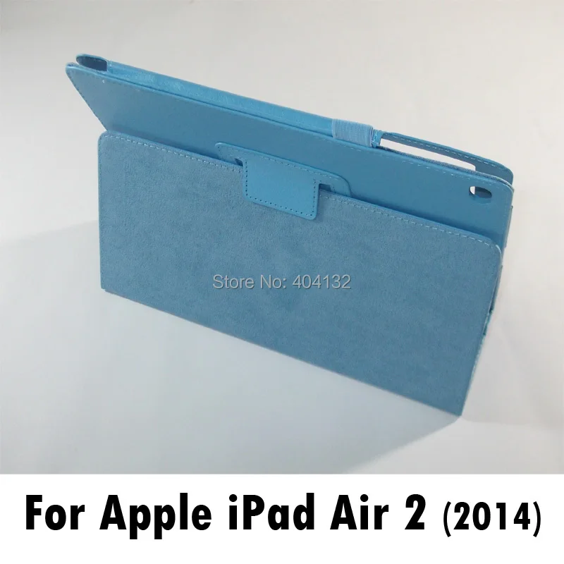 Новинка 2014 чехол подставка из искусственной кожи Litchi для Apple iPad Air 2 чехлы книжки