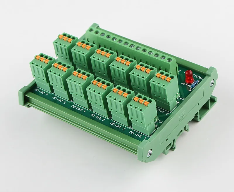 PLC 12 канальный 2 проводной 3 вход NPN пружинное соединение IO фотоэлектрический