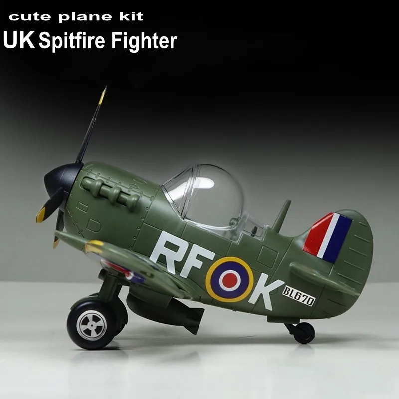 Сборные комплекты для моделирования милый самолёт модель UK Spitfire Fighter DIY 105|Наборы