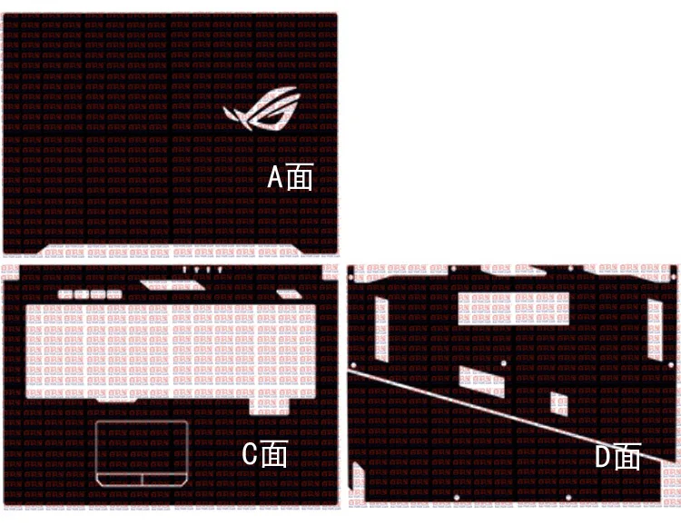 Виниловая наклейка для ноутбука из углеродного волокна Asus ROG Strix Scar II GL704GV GL704GM GL704GW
