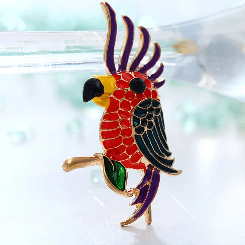 Новый симпатичный эмаль красочные Bird Броши для Для женщин Мода Дизайн животных