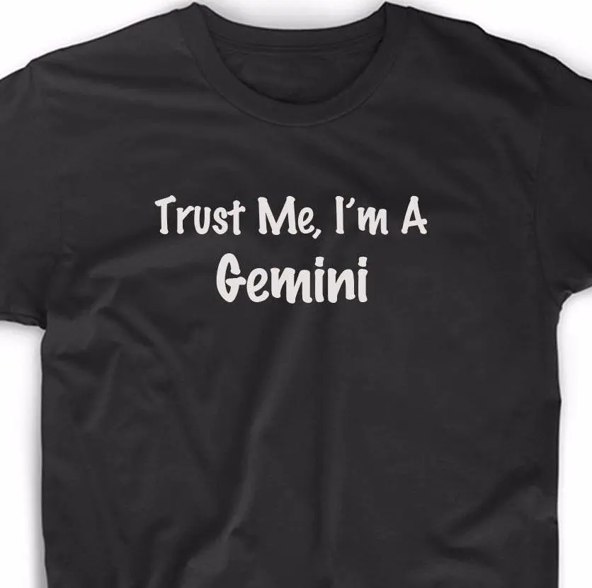 Футболка Trust Me I'm A Gemini астрологический знак зодиака подарок уникальная футболка