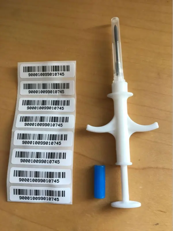 READELL 20pcs FREE SHIPPING RFID Microchip syringe with transponder 2.12x12mm FDX-B free ICAR number | Безопасность и защита