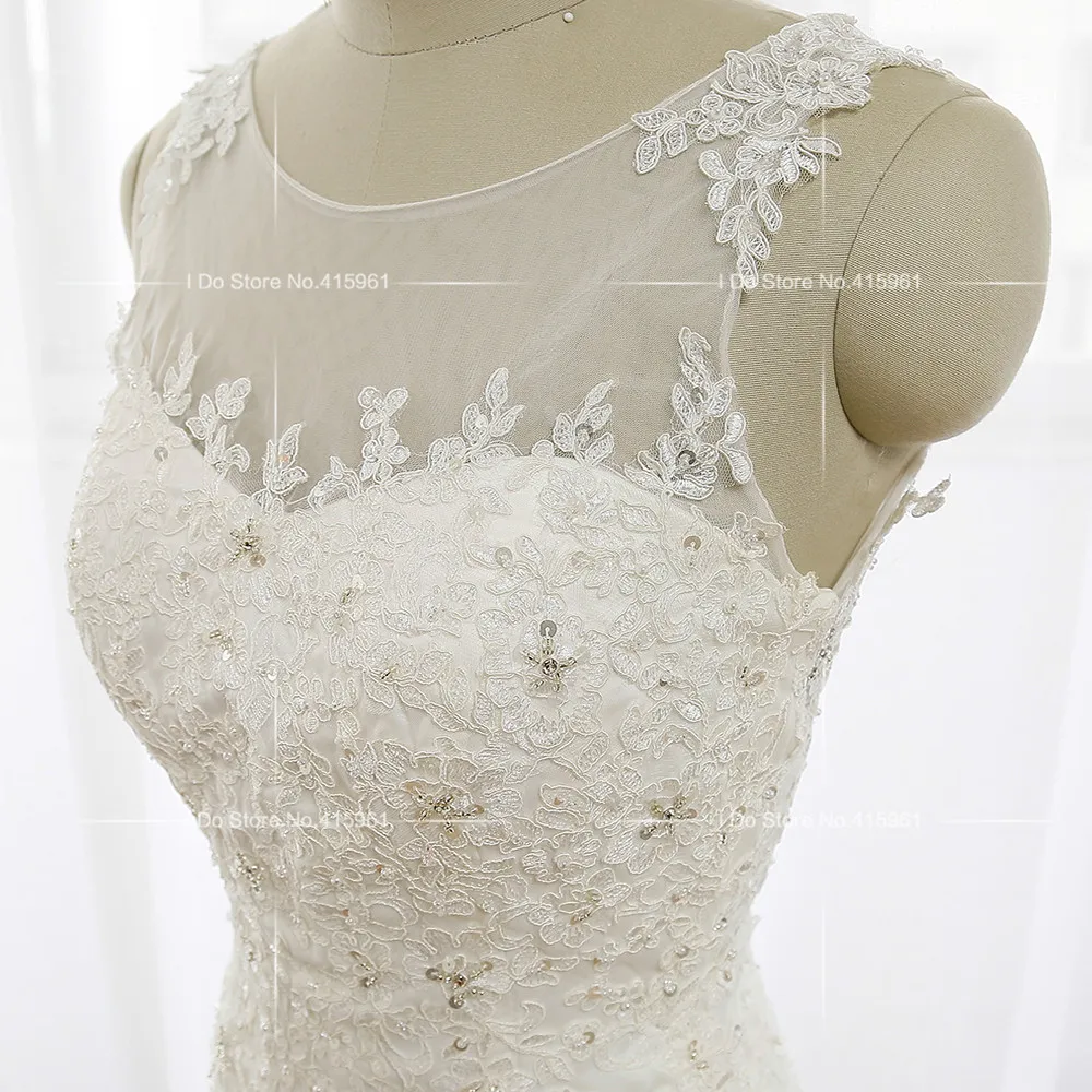 Сказочный дизайн 2016 свадебные платья кружевные русалки с глубоким вырезом