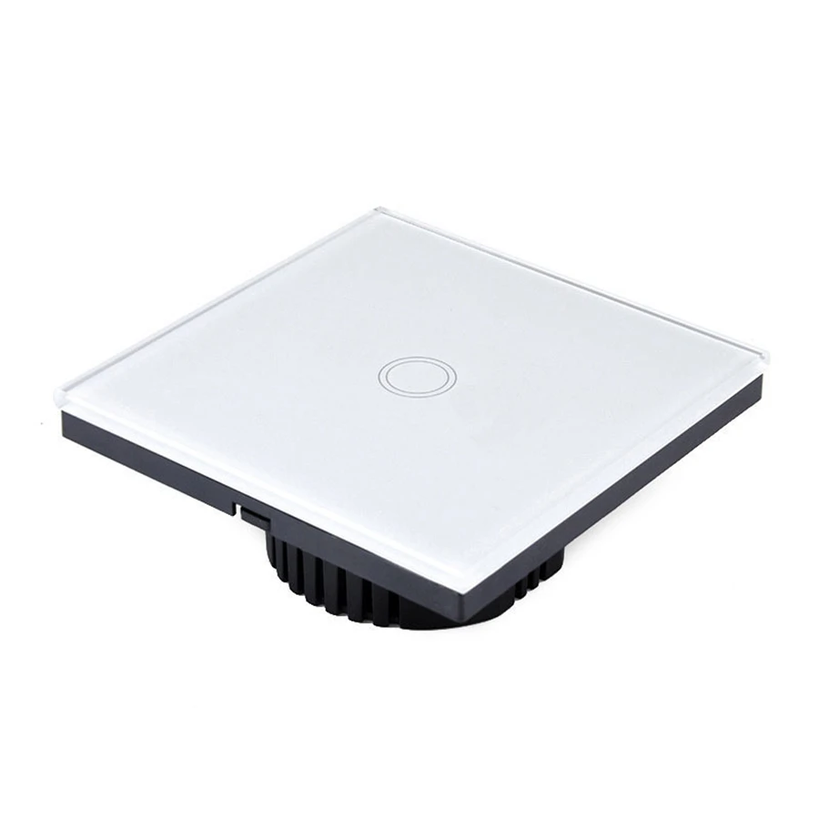 Роскошный белый кристаллический переключатель настенный выключатель сенсорный