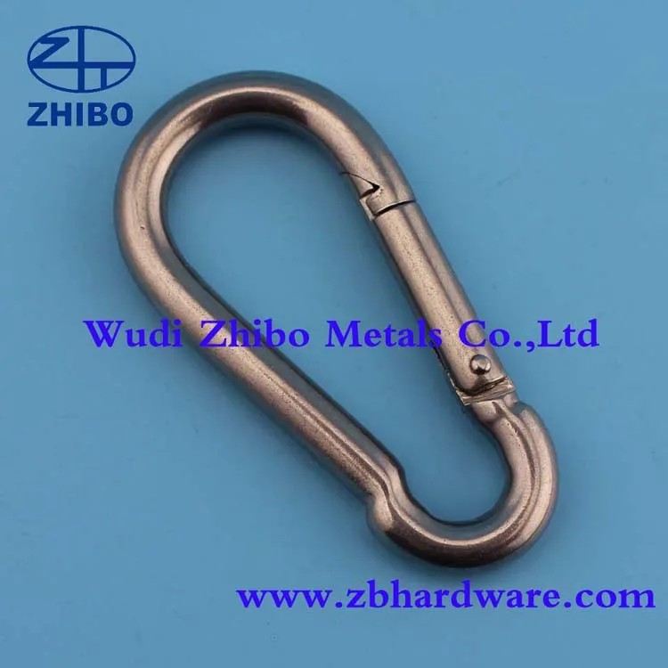 Пружинный зажим из нержавеющей стали 4 мм * 40 20 шт./лот|hook for|spring snap hooks steelhook carabiner |