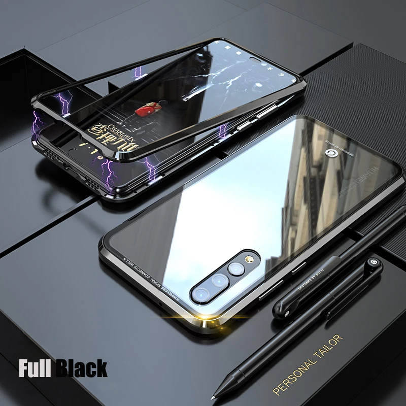 Роскошный магнитный металлический Прозрачный чехол для huawei P30 Pro P20 Lite, встроенный Магнит, стеклянный чехол, чехол для huawei P30 Pro, чехол s P20Pro