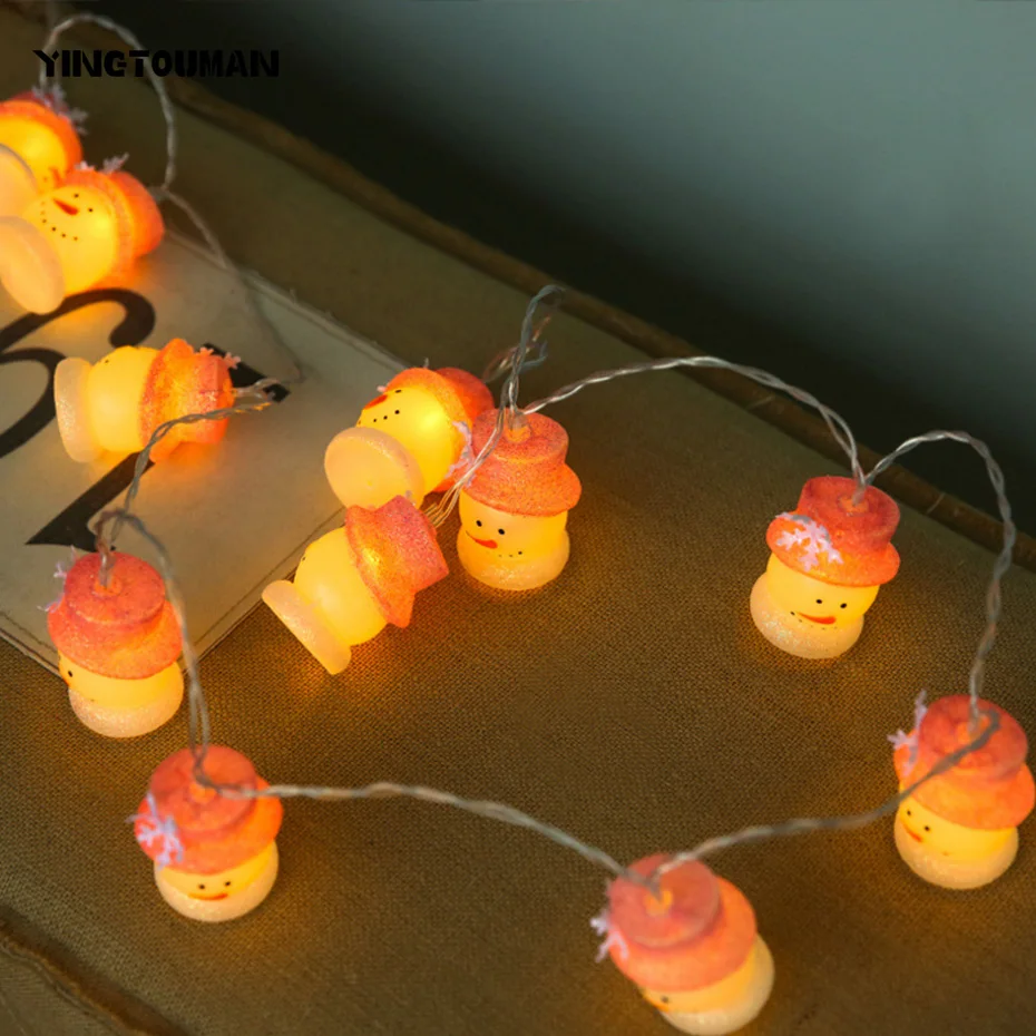 YINGTOUMAN открытый Санта/Снеговик 3 м 20LED Рождественская вечеринка Огни украшение