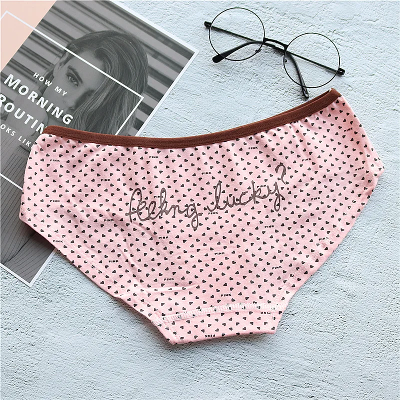6 шт./лот 2017 осеннее Новое дамское нижнее белье для девочек-подростков трусы
