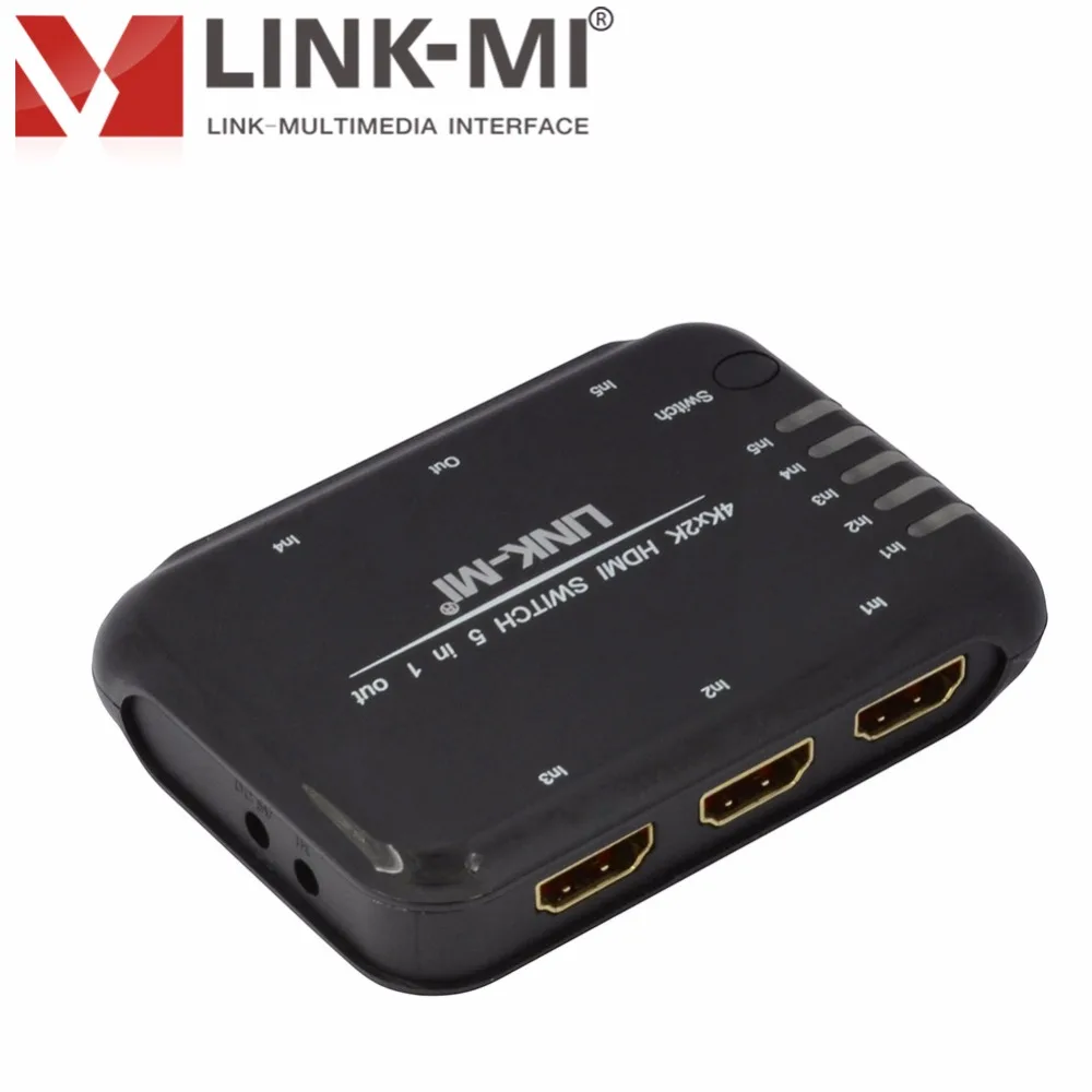 LM H501S HDMI переключатель 5x1 3D 4K2K аудио поддержка 1 4 Dolby True HD DTS Master Audio 7 CH IR Receive 3way