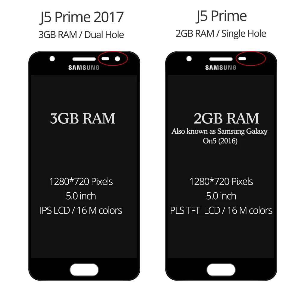 Samsung galaxy j5 prime ЖК дисплей G570 G570F G570M TFT один двойной экран замена дигитайзер сборка J5
