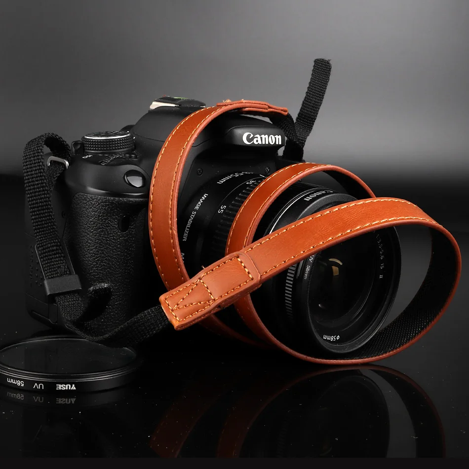 PU кожаный плечевой ремешок для камеры шеи винтажный ремень Canon SX60 SX50 SX540 SX530 SX520 SX510