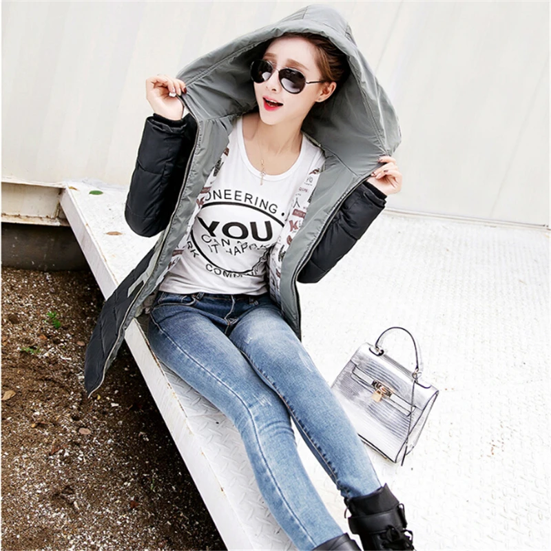 

New Nice Women Parkas For Winter Jacket Women Warm Casual Winter-Clothing Parka Female Long Elegant Coat Women Clothing A118