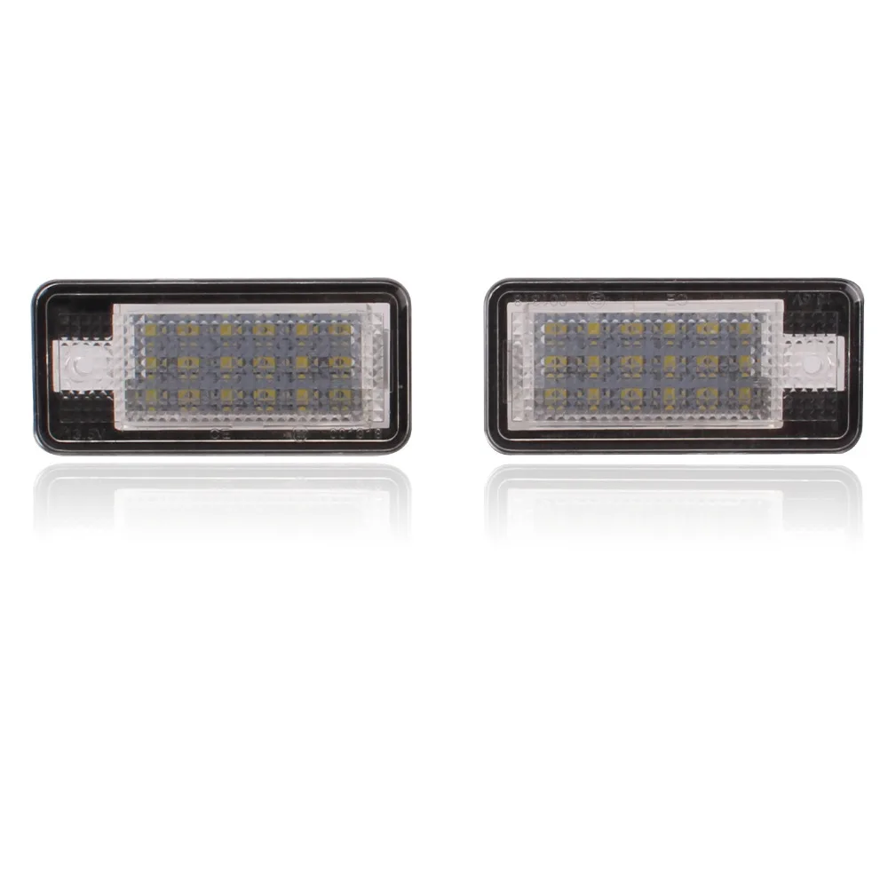 2 шт. белый высокой мощности 18 SMD СВЕТОДИОДНЫЙ номерной знак лампы для Audi A3 A4 A8 Q7 S6 A6