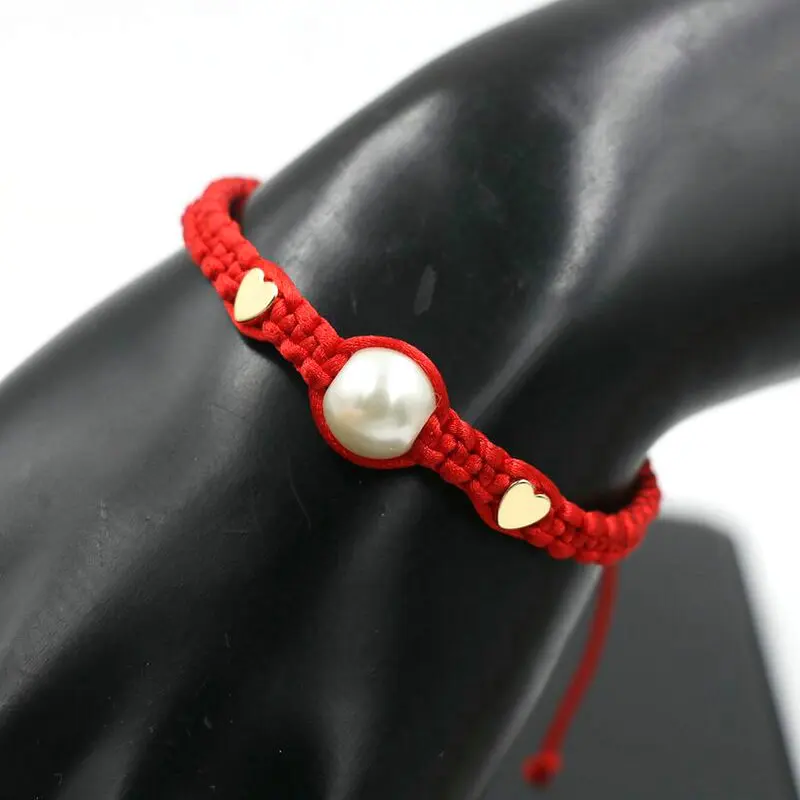 Минимализм Медь Двойное Сердце Звезда Корона красная веревочная нить строки