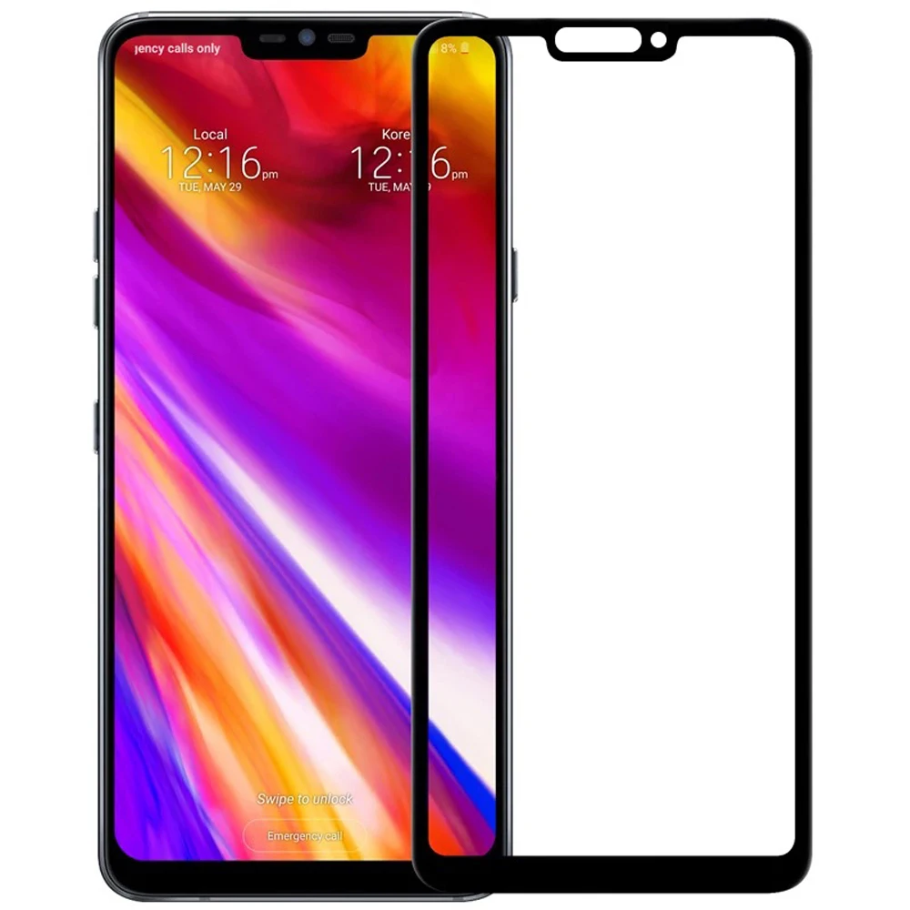 Премиум полноэкранное Покрытие Закаленное стекло для LG G7 thinq G6 Q7 Q6 K10 2017 Защитное K8