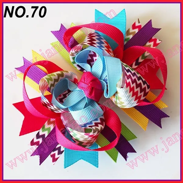 Бесплатная доставка 30 шт. 4 5 ''банты для волос с шевроном банты девочек из