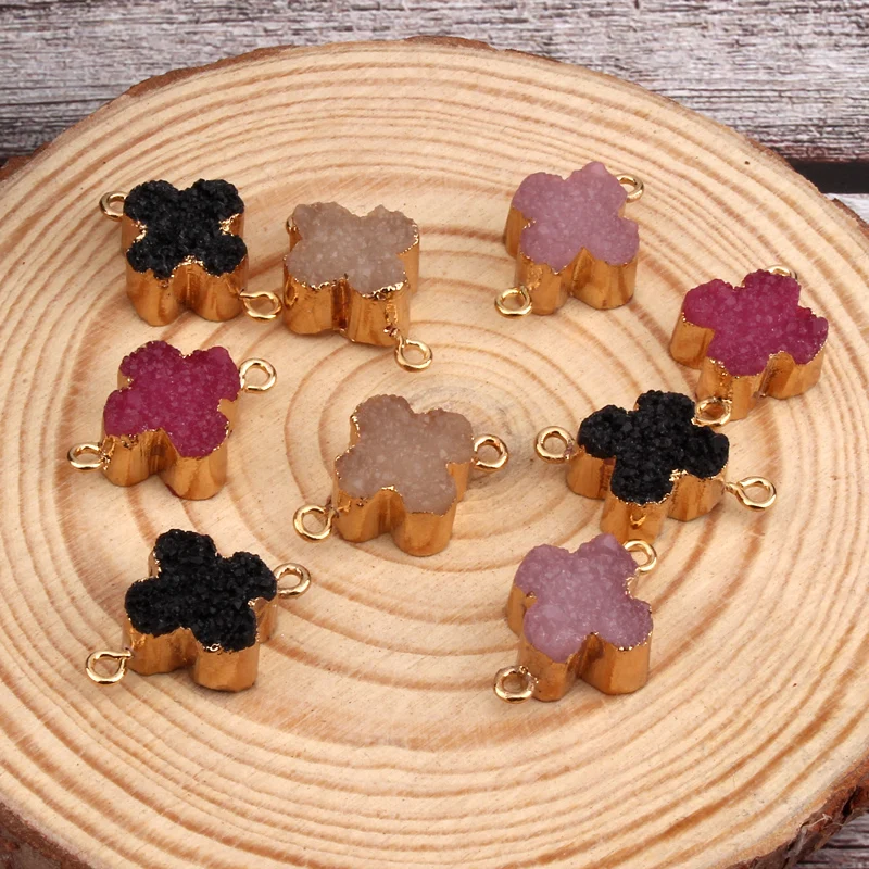 1 шт. Новые Подвески в форме цветов смолы серьги висячие серьги-гвоздики браслет