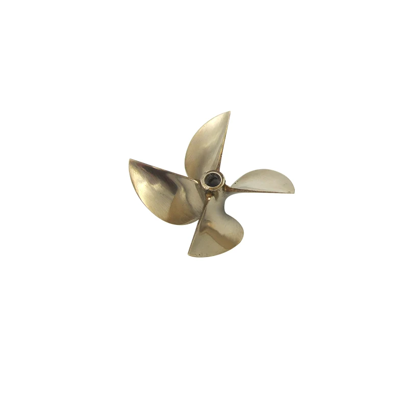 

FATJAY RC boat metal 6717 precision die-cast bronze 4-blade propeller 6.35mm diameter 67mm Outer diameter pitch 1.7" copper prop