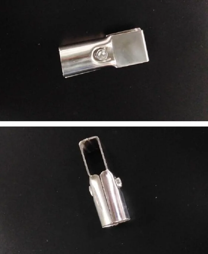 25MM 15*30MM stainless steel clamp fixing parts drying rack shelf two-way square pipe connector X4 | Обустройство дома