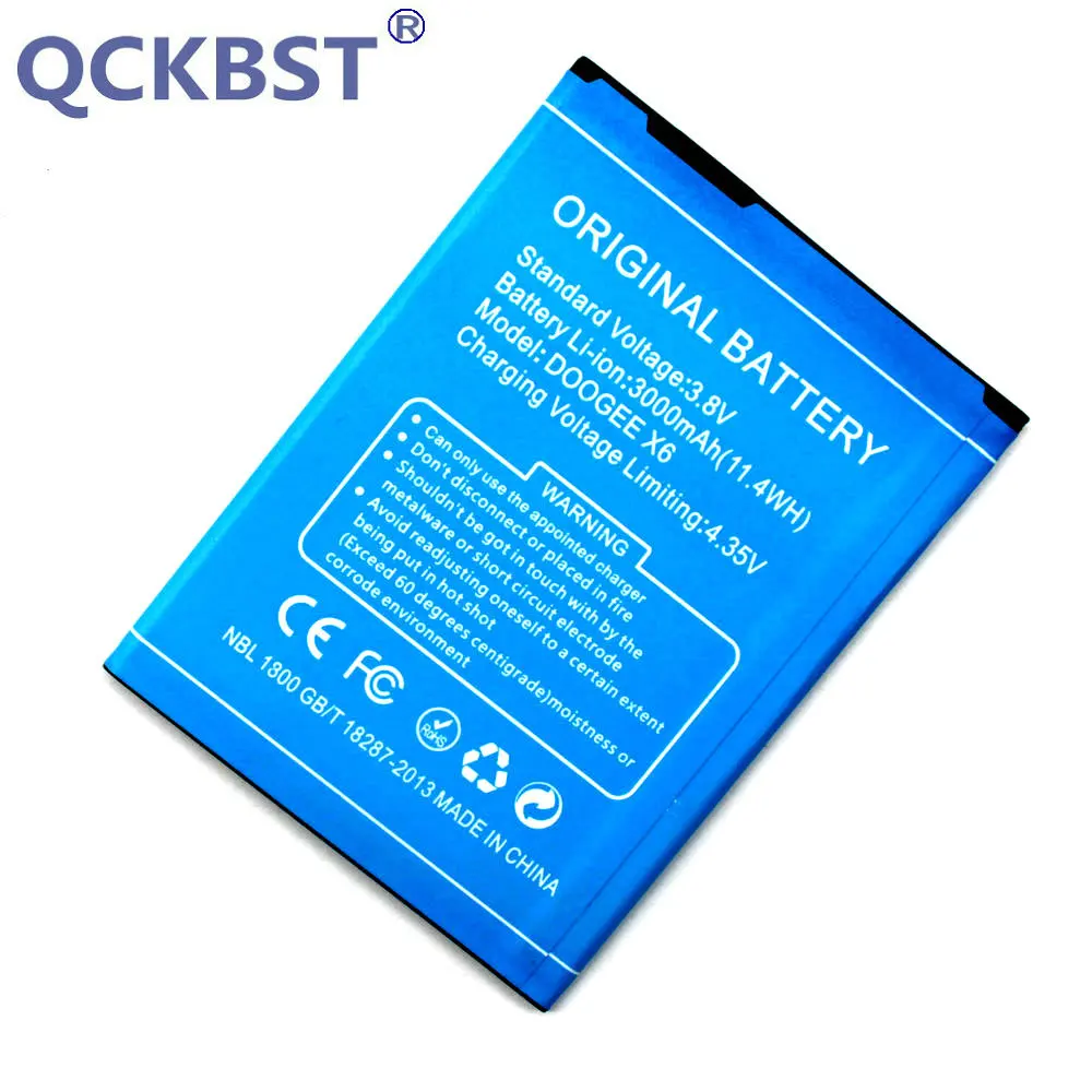 Новый аккумулятор DOOGEE X6 Для x6 pro 3000 мАч для телефона + код отслеживания | Мобильные